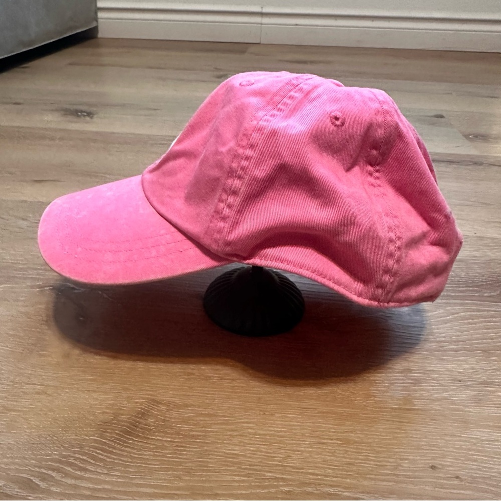 Pink Baseball Cap with Dog Logo - Picture 3 of 6